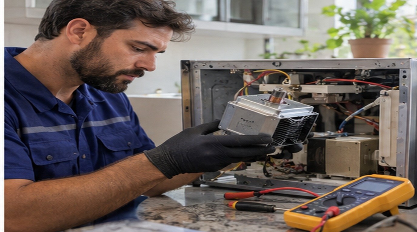 Conserto de micro-ondas em Divinópolis‑MG: troca do magnetron